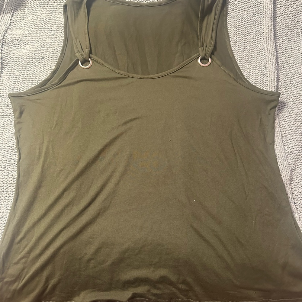 NWOT 3x OLIVE TANK TOP